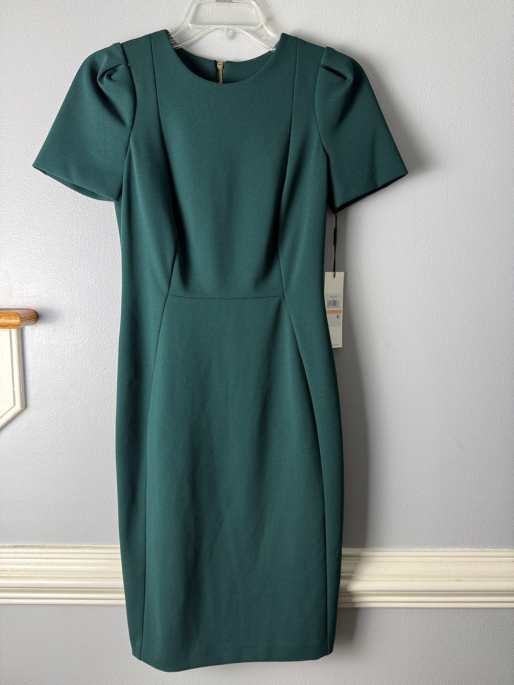 Calvin Klein Teal Midi Sheath Dress